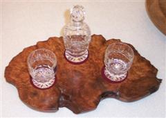 Burr tray and glassware (Anon)